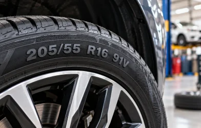 اعداد روی لاستیک و معنی سایز 205/55 R16 91V