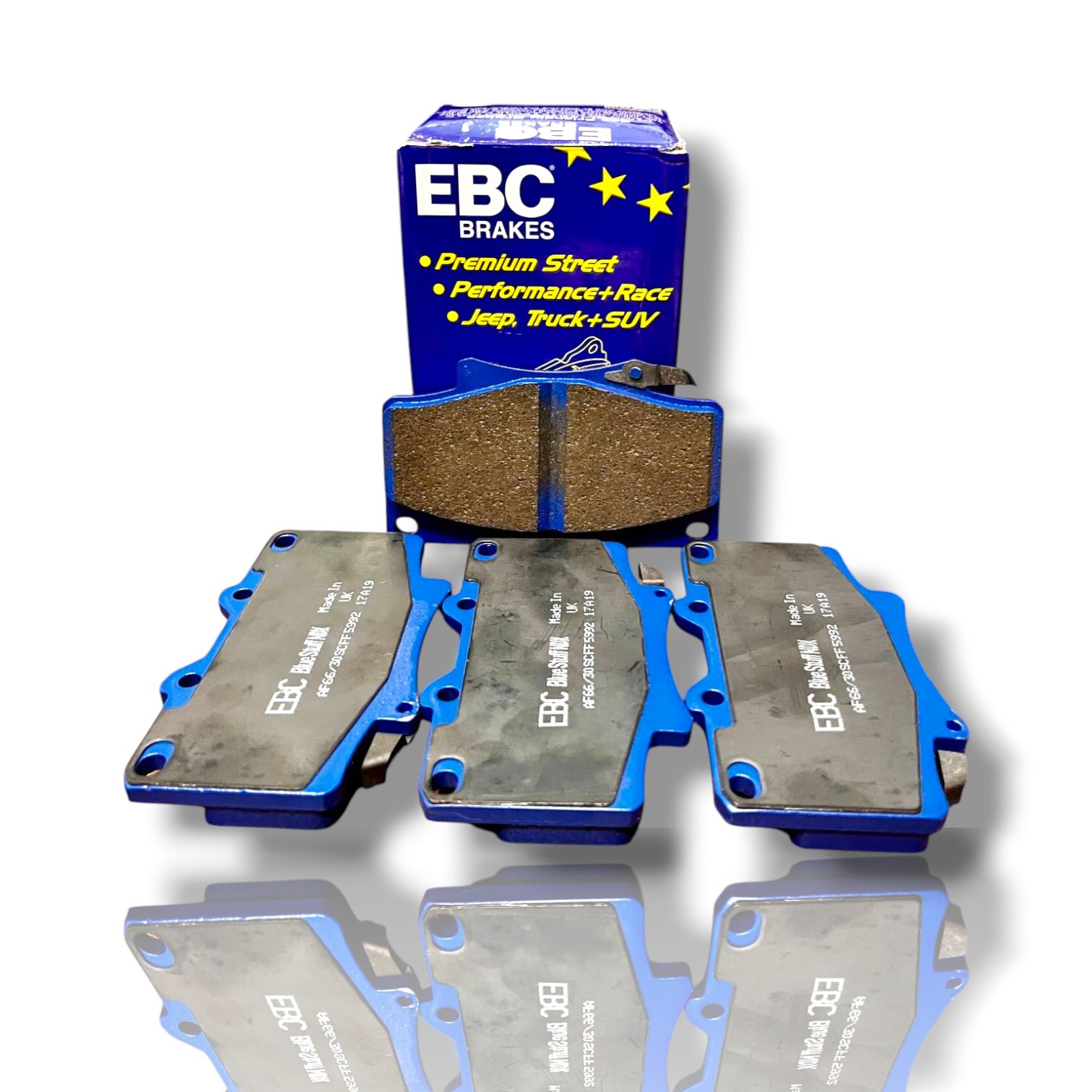 خرید لنت ترمز جلو تویوتا لندکروز fj80 سری 80 EBC انگلستان سری BLUE STUFF لنت ترمز جلو تویوتا لندکروز fj80 سری 80 EBC انگلستان سری BLUE STUFF