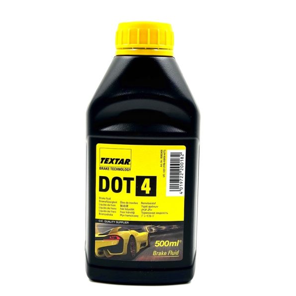 روغن ترمز DOT 4 تکستار زرد اصلی (500 میلی لیتر)