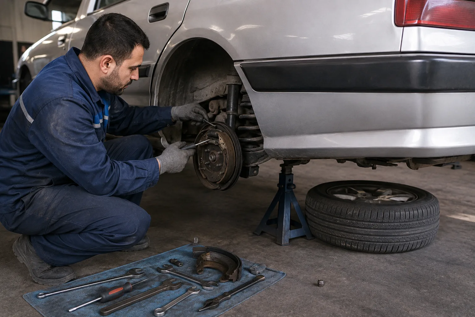 باز کردن مجموعه ترمز