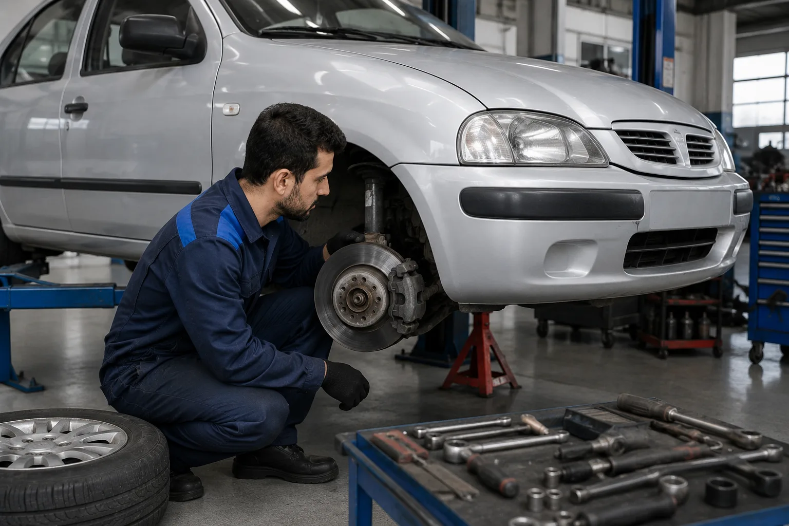 بررسی ترمز پس از تعویض لنت